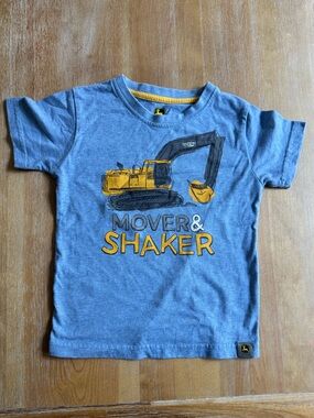 Toddler Boy - Size 4T - John Deere Blue Excavator "Mover & Shaker" T-Shirt